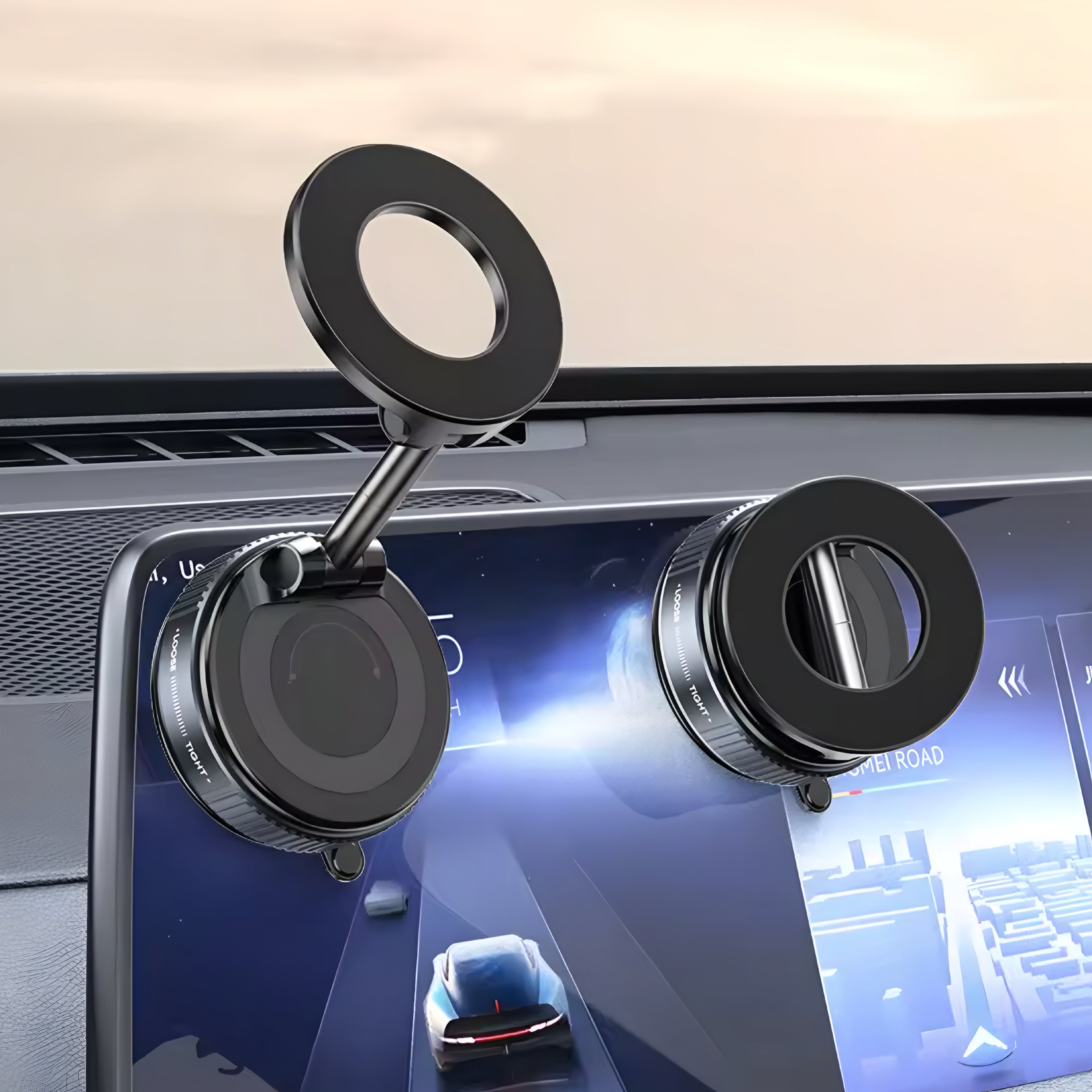 Vacuum Magnet Phone Bracket – Powerful Magnetic Mount for Safer Driving