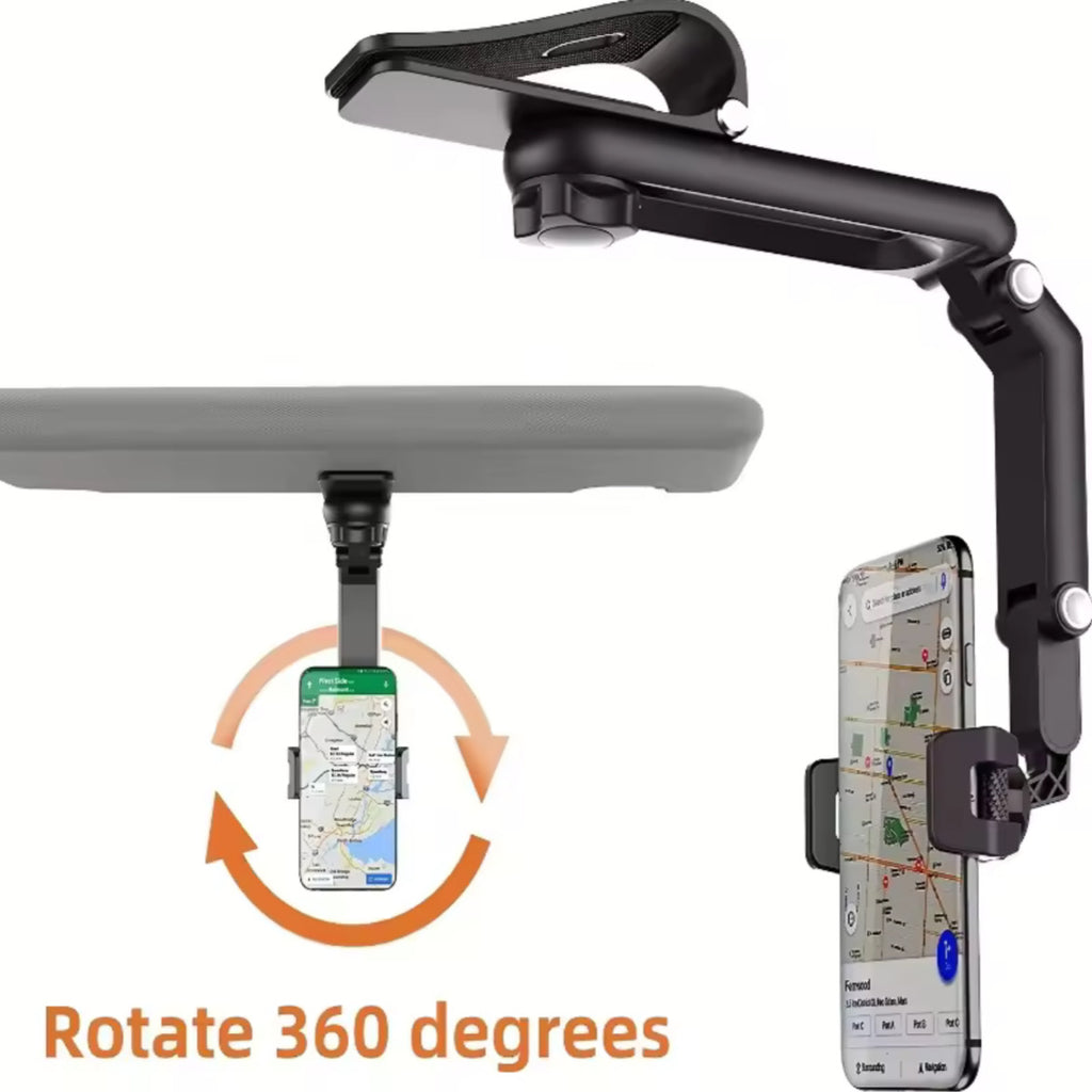 Sun Visor Mount for Safer, Eye-Level Navigation