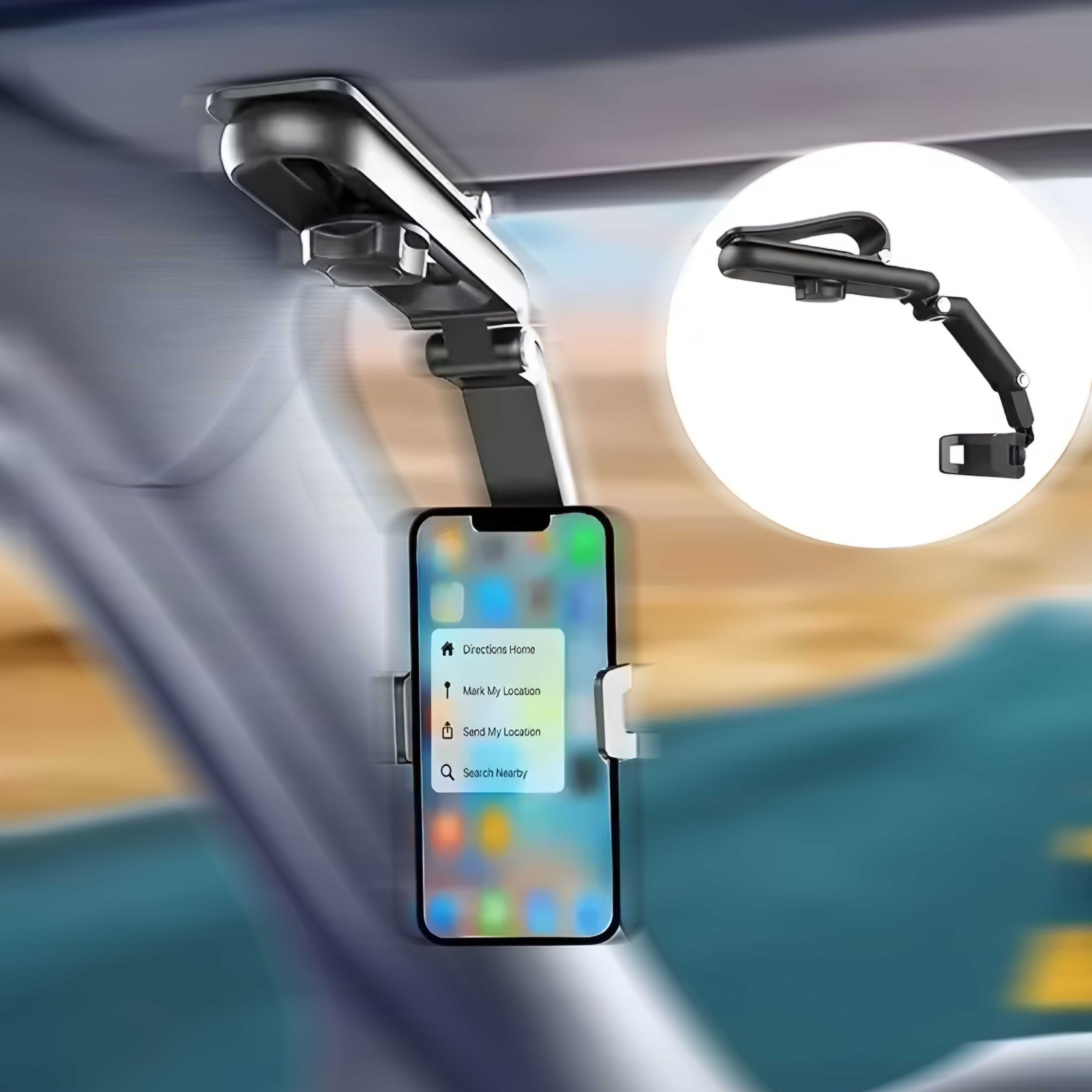 Sun Visor Mount for Safer, Eye-Level Navigation